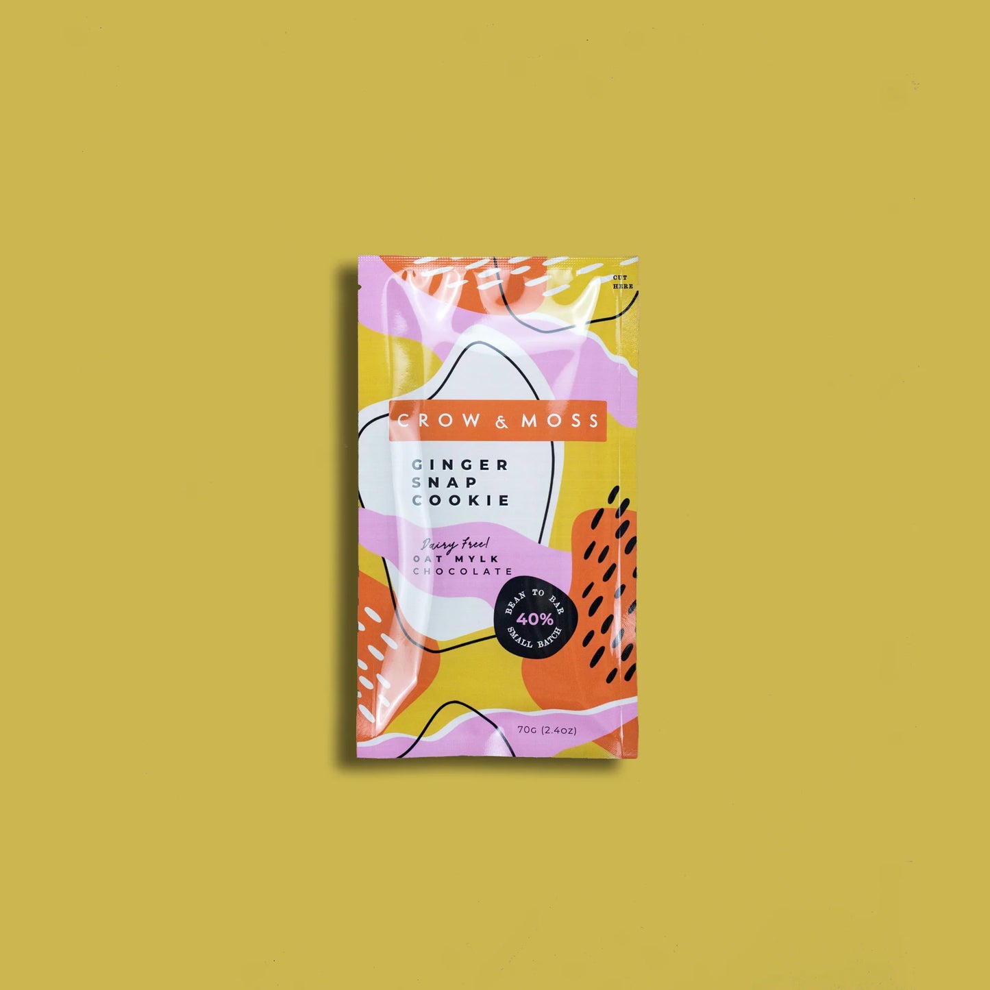 Crow & Moss Gingersnap Cookie and Oat Mylk Bar 40%