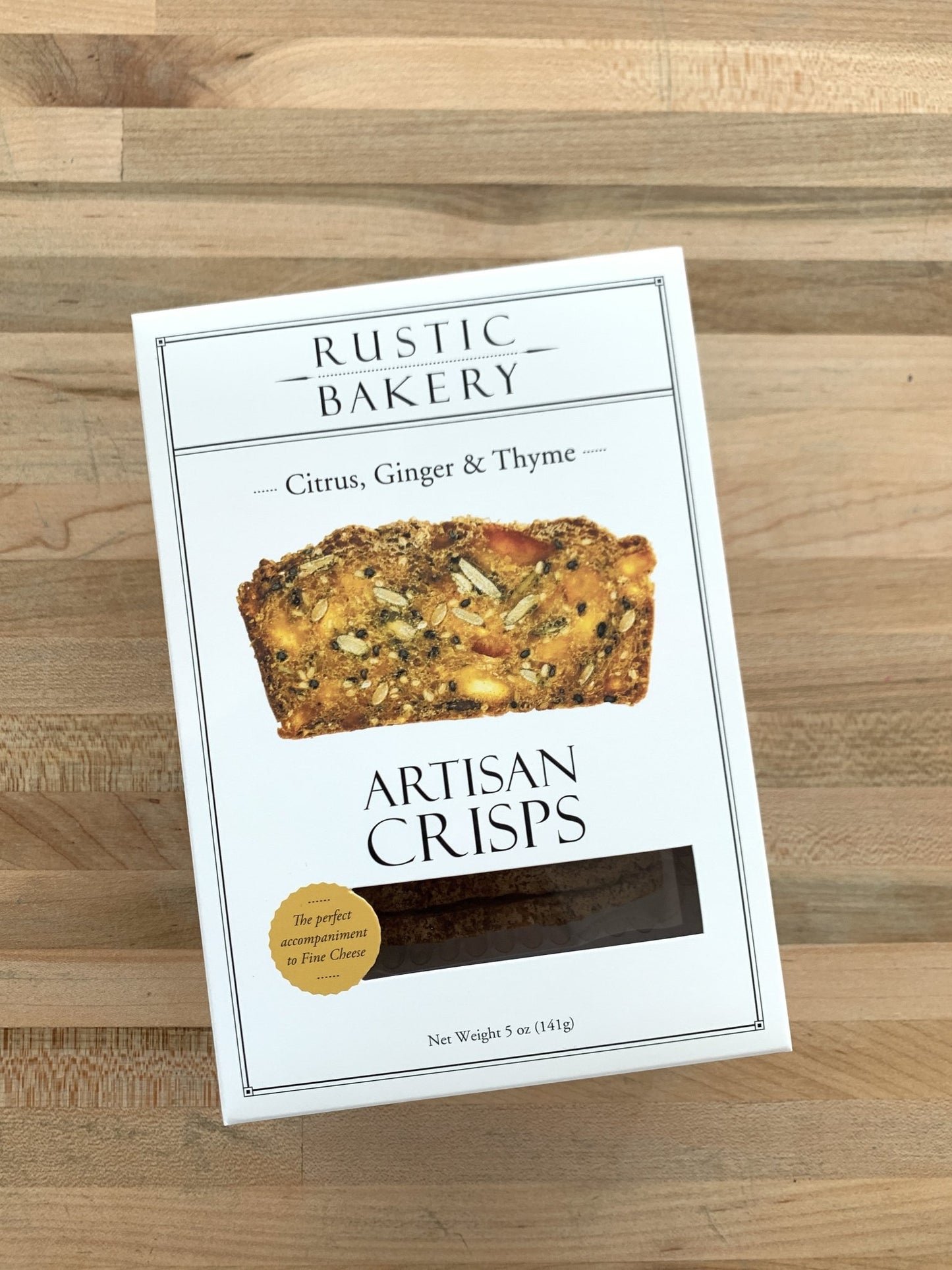 Rustic Bakery 'Citrus, Ginger & Thyme' Artisan Crisps, Berkeley, CA - DECANTsf