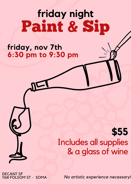 Paint & Sip Evening! Fri 11/7/25 6:30-9:30pm