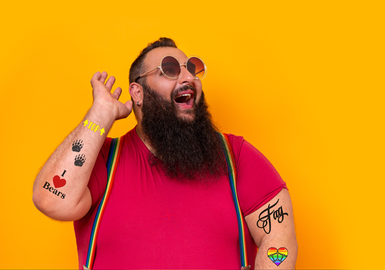 Pride Tattoos - Adult-ish Gay Guy Set