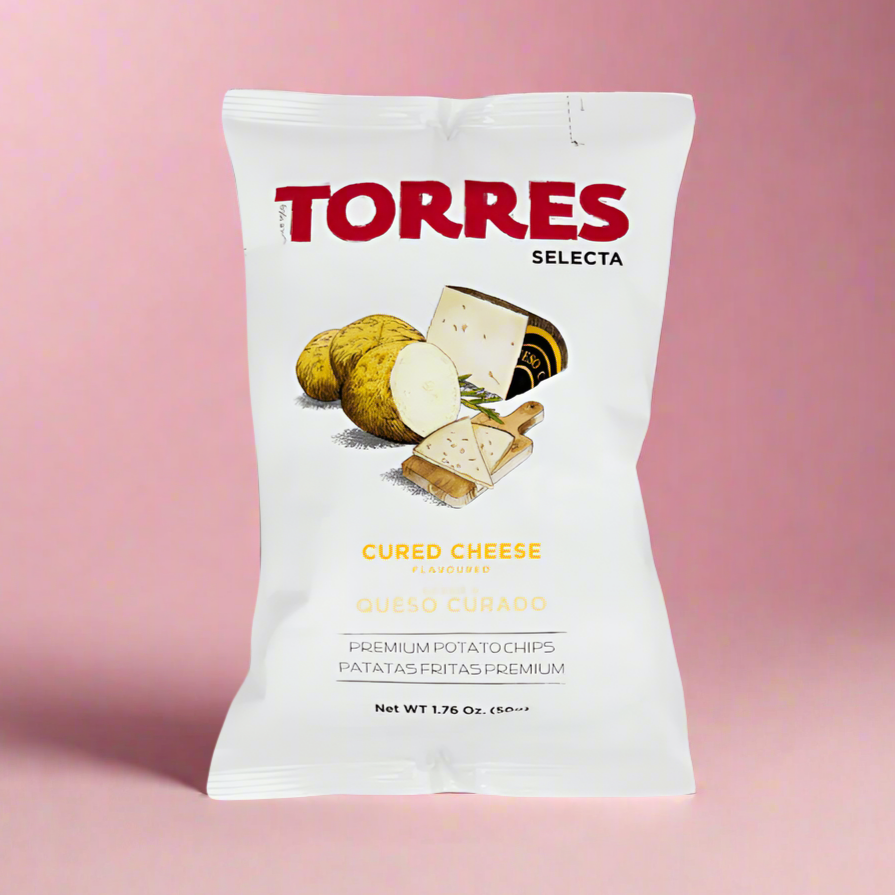 Queso Curado / Cured Cheese Potato Chips, Torres Selecta [50g Large Bag]