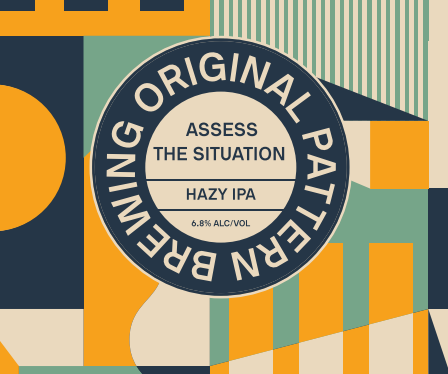 Original Pattern Brewing Co. 'Assess The Situation', Hazy IPA, Oakland, CA [16oz Can]