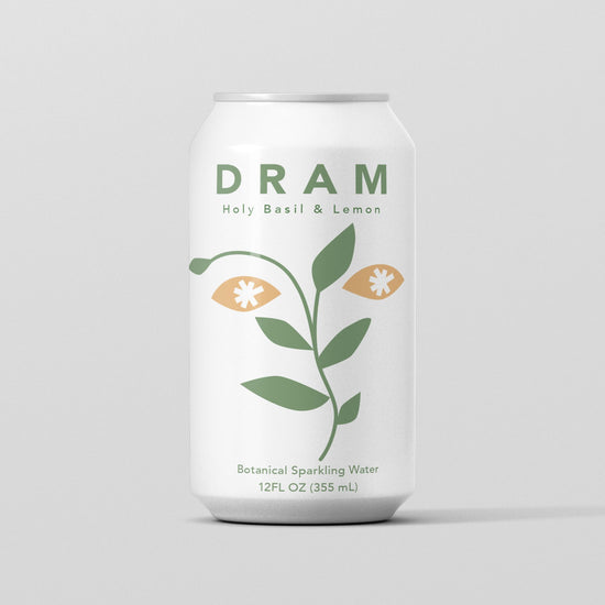 DRAM Adaptogenic Botanical Sparkling Water, Assorted Flavors [12oz Can]