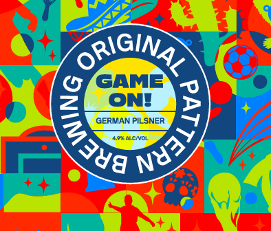Original Pattern Brewing Co. 'Game On!' German Pilsner, Oakland, CA [16oz Can]