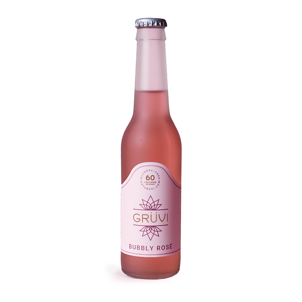 GRUVI Bubbly Rosé, Alcohol Free Sparkling Wine