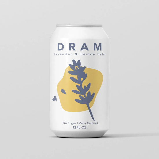 DRAM Adaptogenic Botanical Sparkling Water, Assorted Flavors [12oz Can]