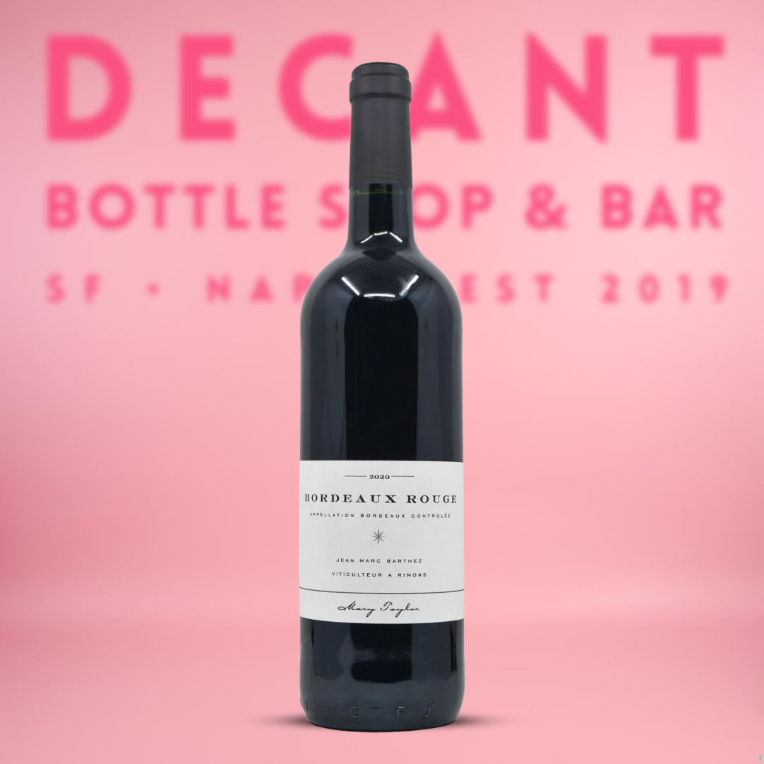 Mary Taylor Wines x Jean-Marc Barthez, Bordeaux Rouge, France 2020