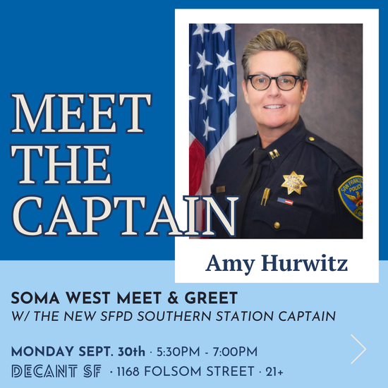 FREE RSVP: Meet & Greet with Southern Station’s new Captain Amy Hurwitz [Monday 9/29 @ 5:30pm]