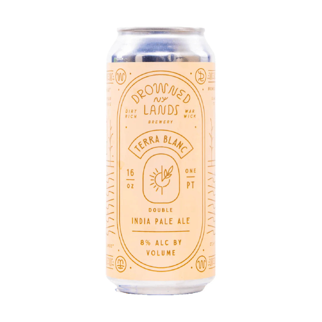 Drowned Lands 'Terra Blanc' Double New England IPA, Warwick, NY [16oz. can]