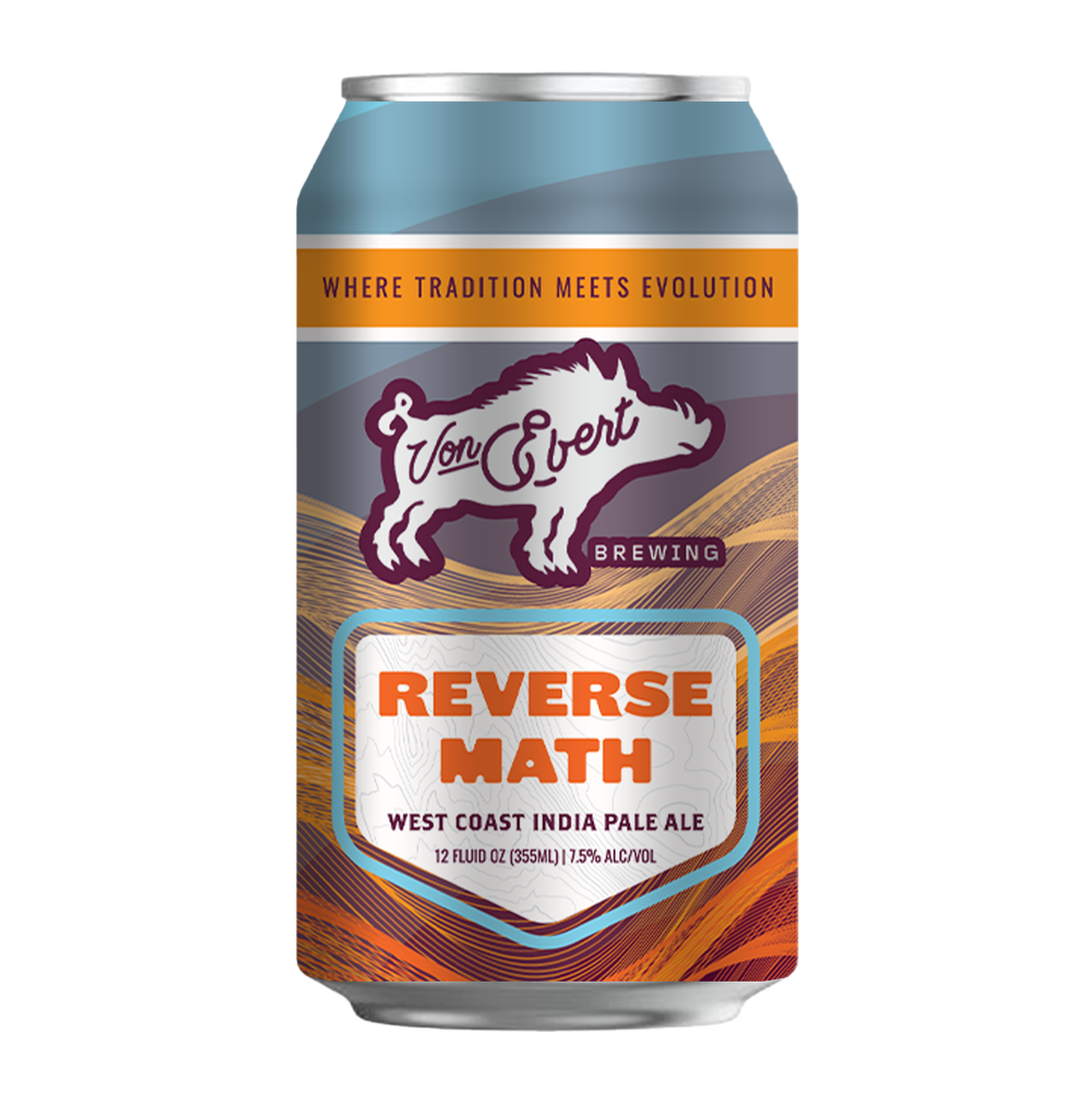 Von Ebert Brewing 'Reverse Math' West Coast IPA, Portland, OR [12oz. can]