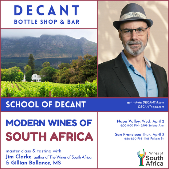 Discover the Wines of Modern South Africa - School of DECANT SF - 4/3/25