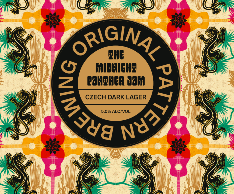 Original Pattern Brewing Co. 'The Midnight Panther Jam' Czech Dark Lager, Oakland, CA [16oz Can]