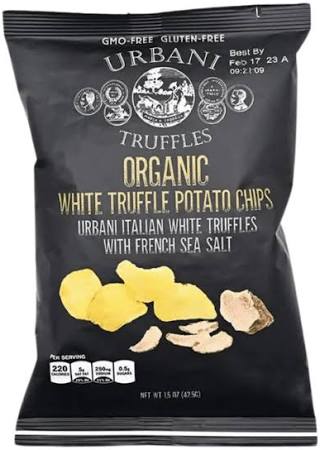 Organic White Truffle Potato Chips, Urbani Truffle, USA [42.5g Bag]