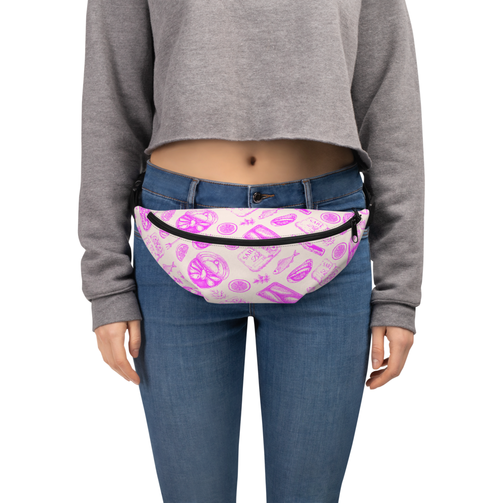 Tinned Fish Fanny Pack - Caribbean Pink by DECANTsf