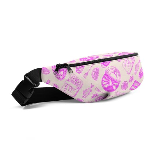 Tinned Fish Fanny Pack - Caribbean Pink by DECANTsf