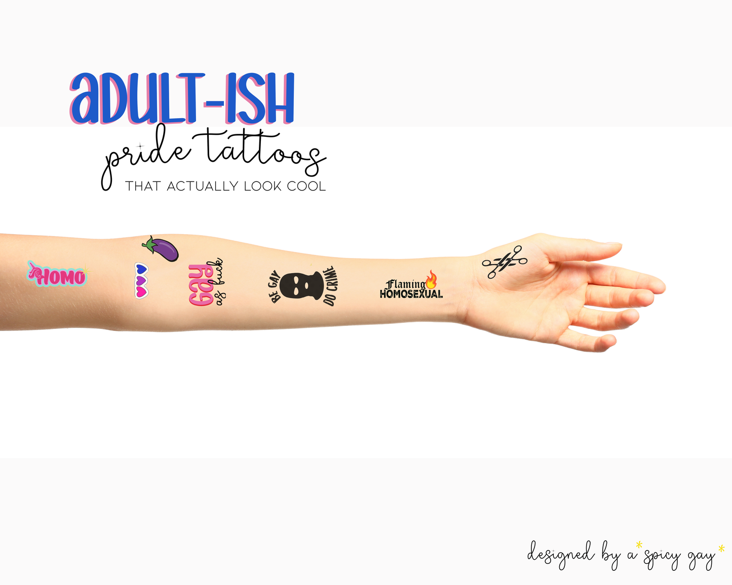 Pride Tattoos - Girls, Gays and Theys Pack