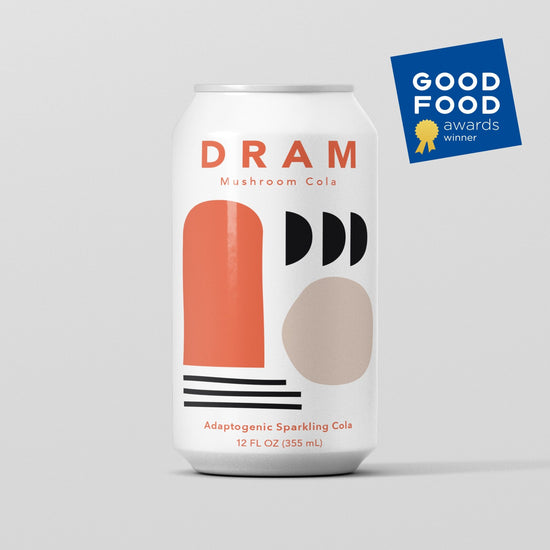 DRAM Adaptogenic Botanical Sparkling Water, Assorted Flavors [12oz Can]