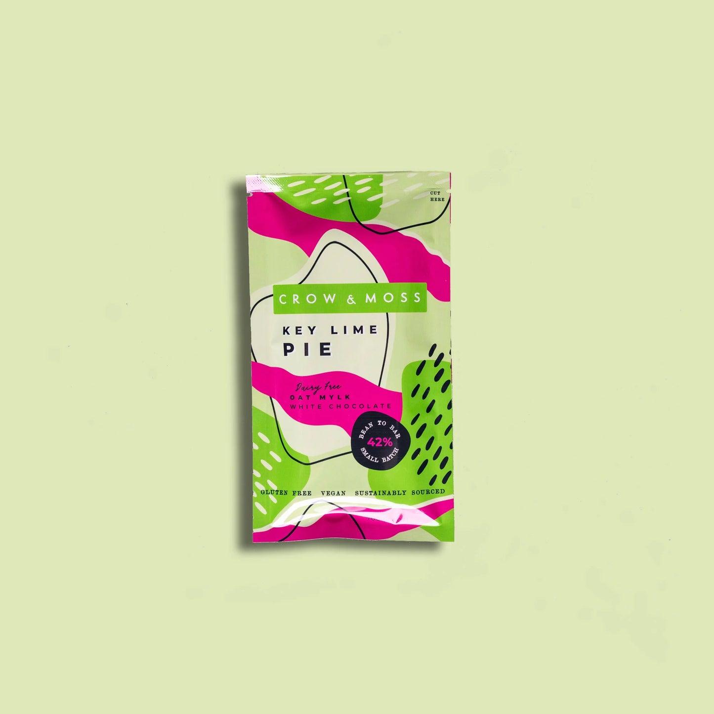 Crow & Moss Key Lime Pie Oat Mylk White Chocolate 42%