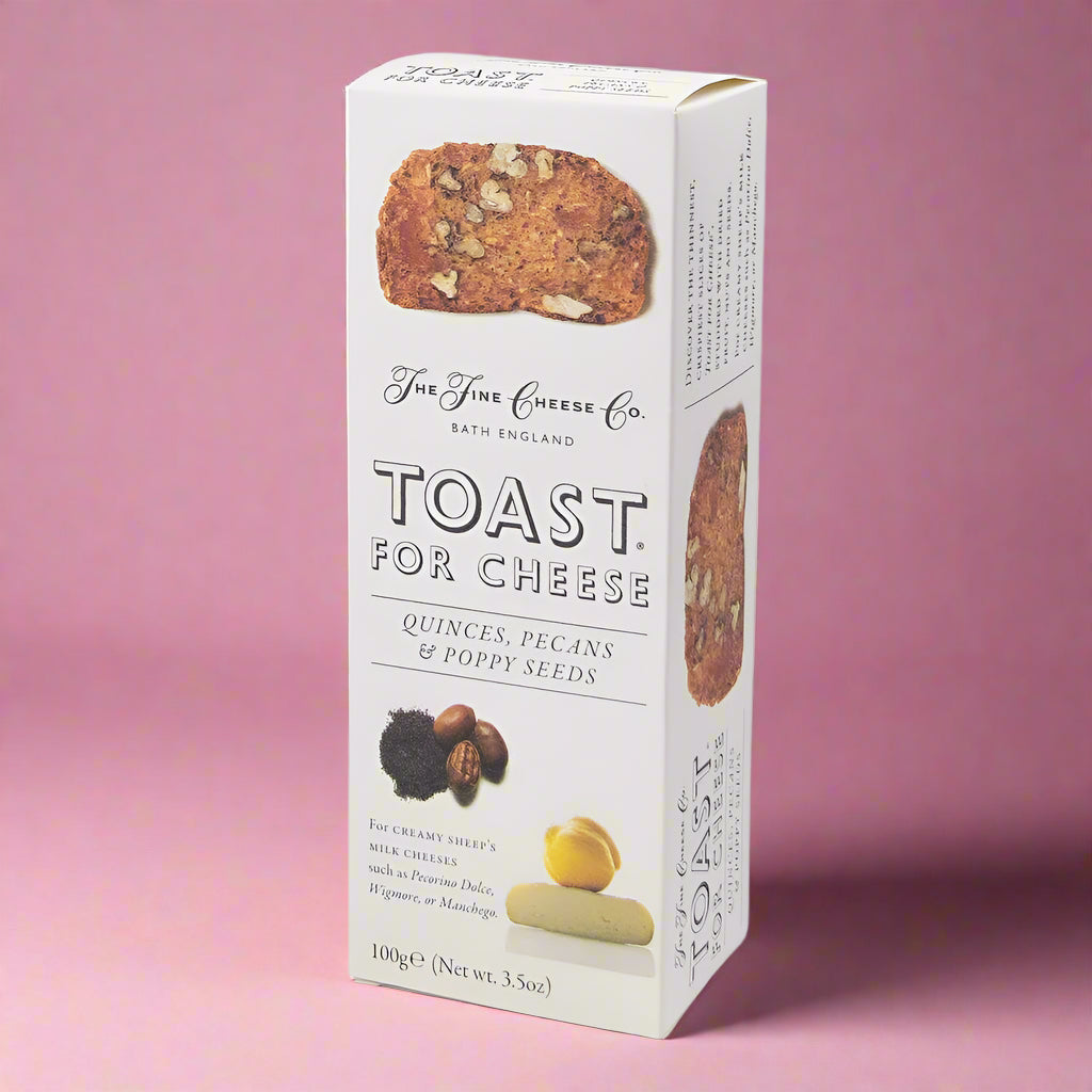 Box of 'Toast for Cheese' with images of bread and ingredients