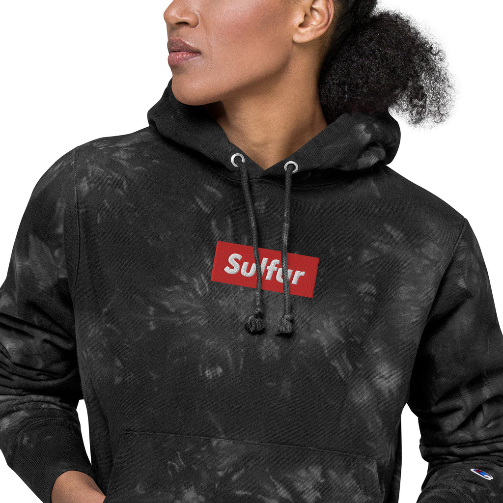 SULFUR | Unisex Champion tie-dye hoodie – DECANTsf
