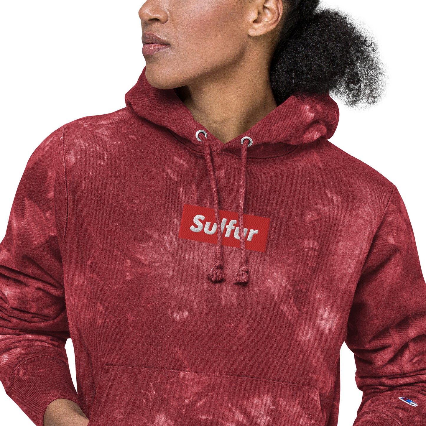 SULFUR Unisex Champion tie dye hoodie DECANTsf