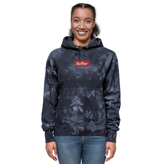 SULFUR Unisex Champion tie dye hoodie DECANTsf