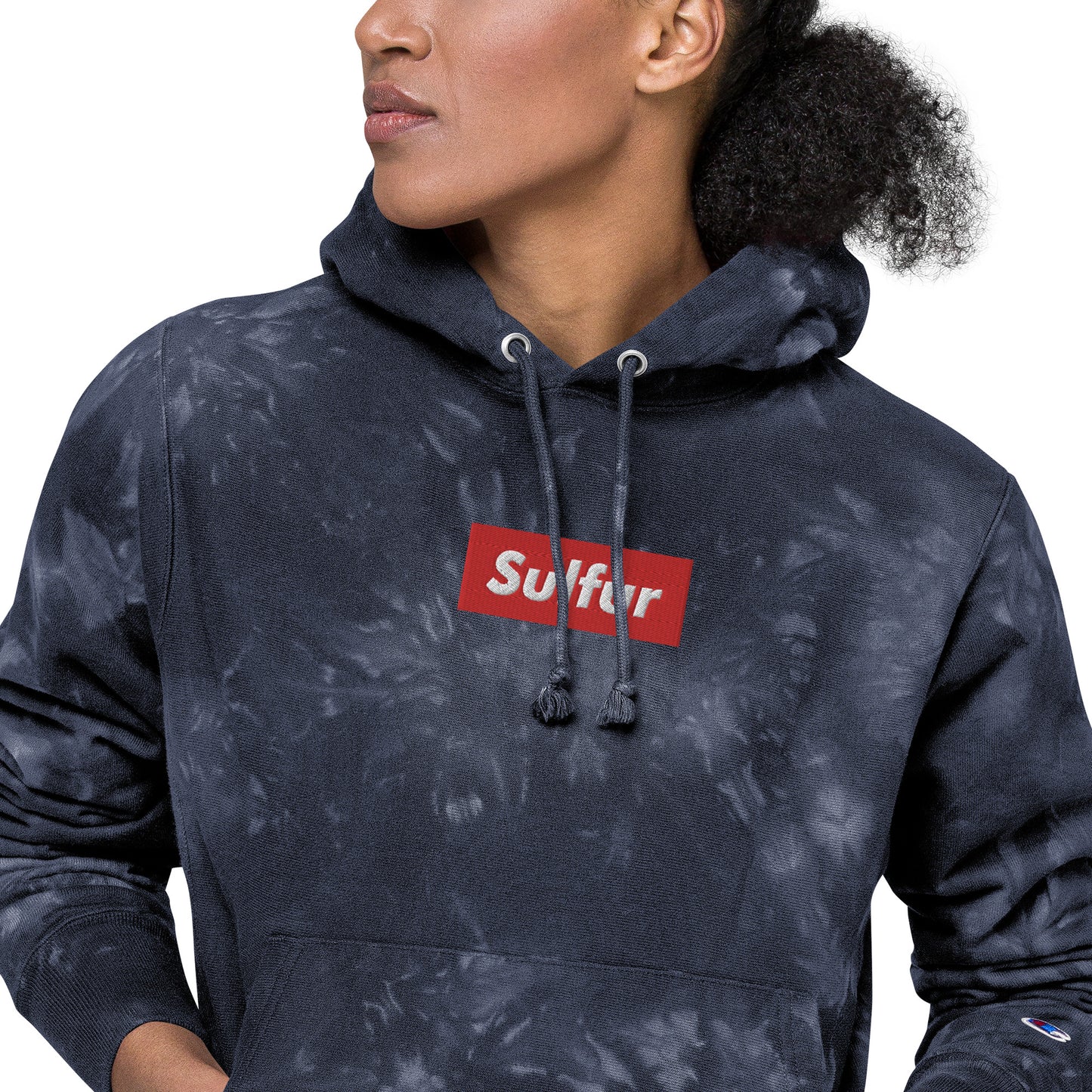 SULFUR Unisex Champion tie dye hoodie DECANTsf