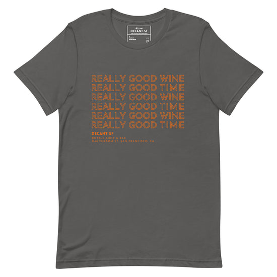 Good Wines Orange Text | Unisex t-shirt