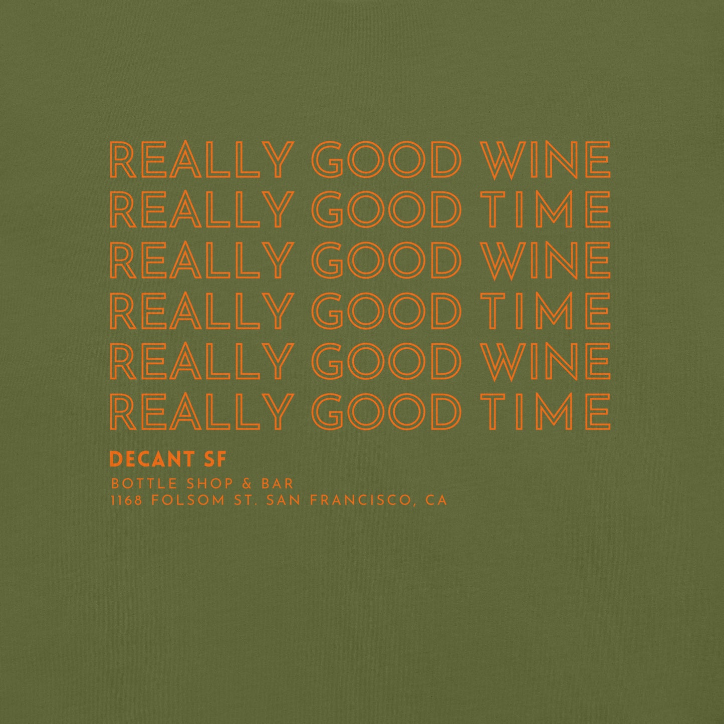 Good Wines Orange Text | Unisex t-shirt