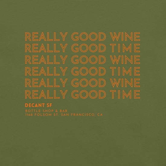 Good Wines Orange Text | Unisex t-shirt