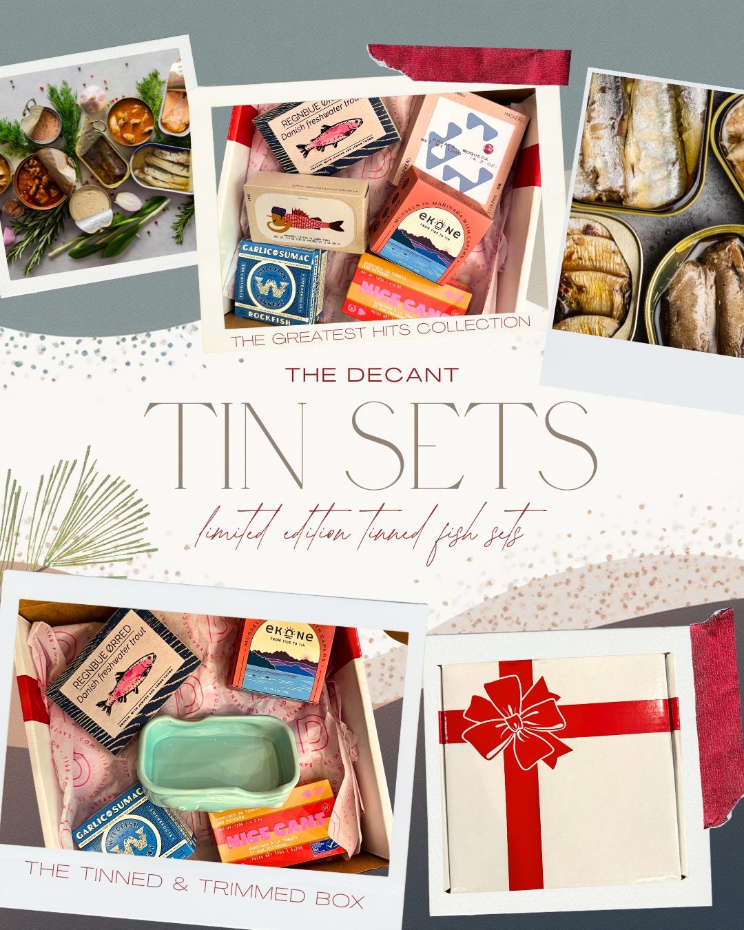 THE DECANT TINNED FISH HOLIDAY GIFT SETS