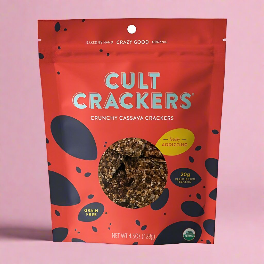 Cult Crackers, Crunchy Cassava, Grain + Gluten Free [4.5oz], Berkeley, CA - DECANTsf