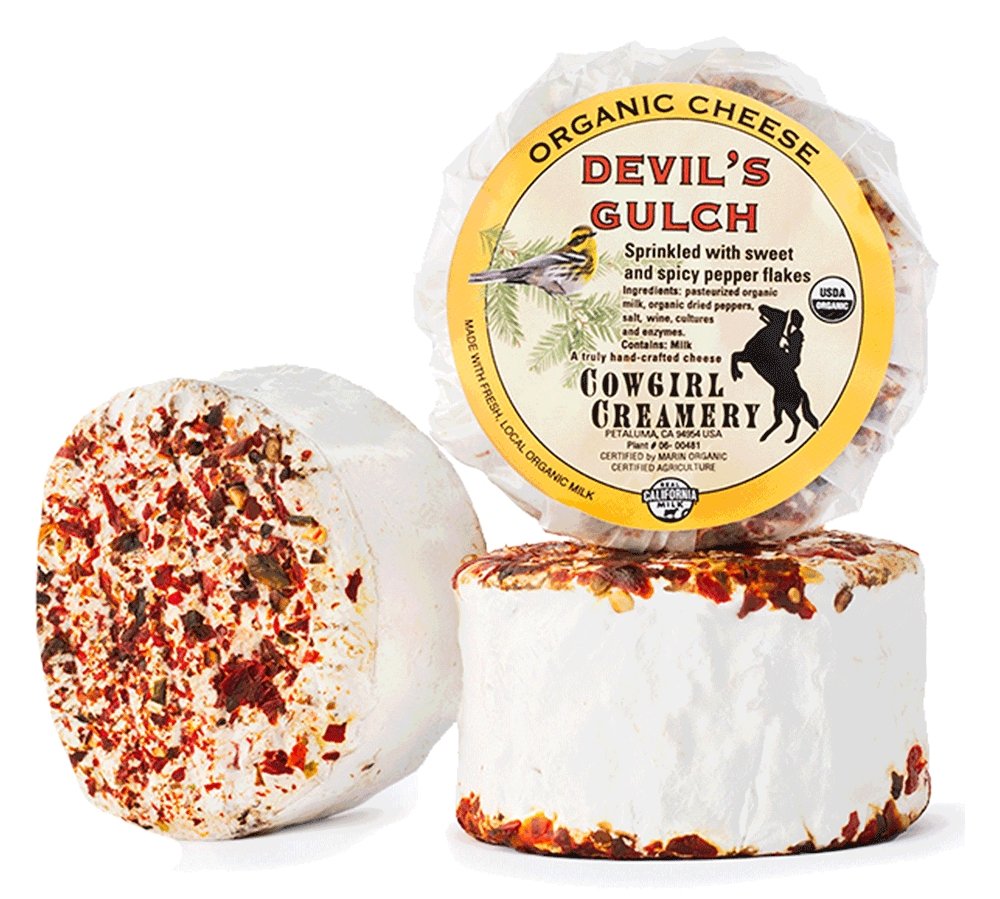 "Devils Gulch" Organic Triple Creme with Dried Chili, Cowgirl Creamery, Petaluma, CA (8oz) - DECANTsf