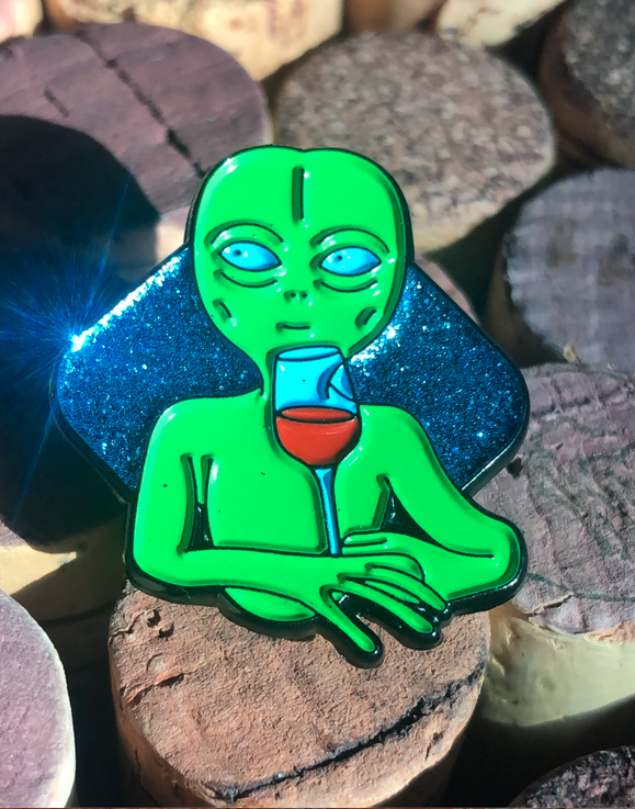 Enamel Wine Pins by @ShittyWineMemes! - DECANTsf