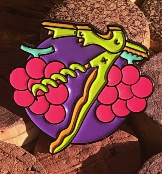 Enamel Wine Pins by @ShittyWineMemes! - DECANTsf