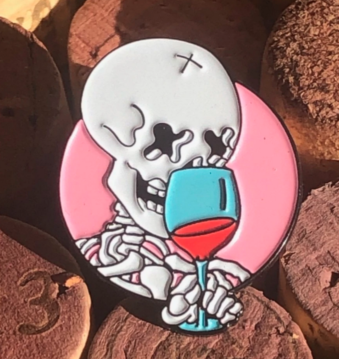 Enamel Wine Pins by @ShittyWineMemes! - DECANTsf