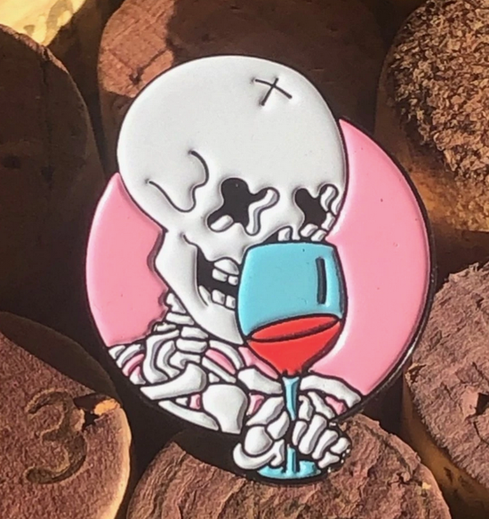 Enamel Wine Pins by @ShittyWineMemes! - DECANTsf