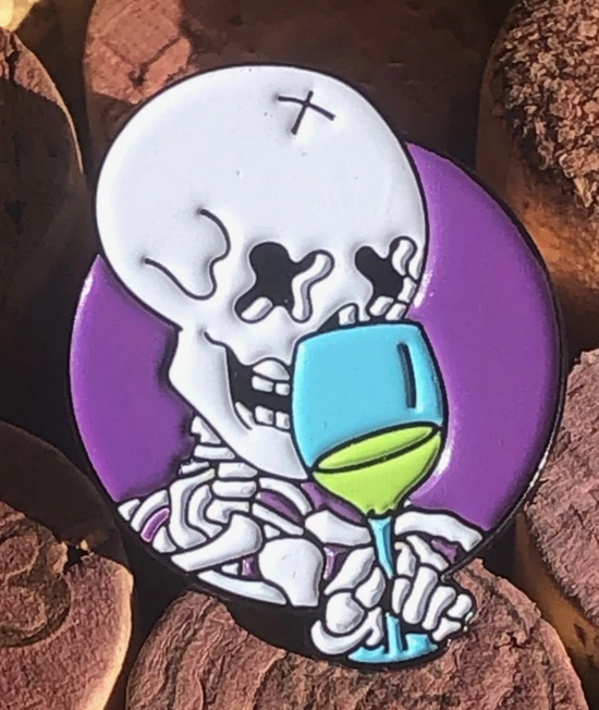 Enamel Wine Pins by @ShittyWineMemes! - DECANTsf