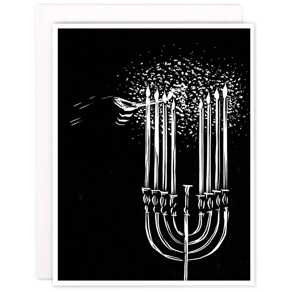 Heartell Press - Menorah Winter Holidays Card - DECANTsf