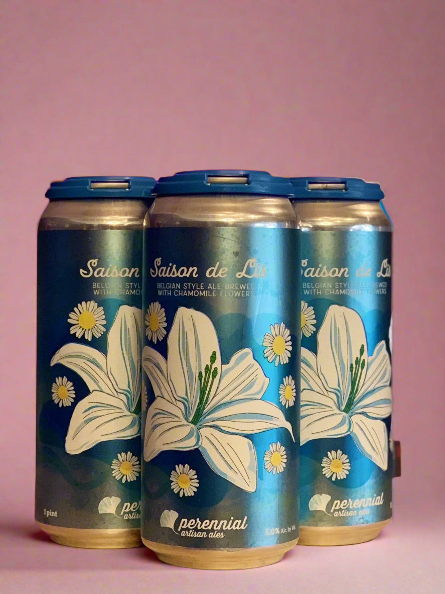 Perennial Artisan Ales 'Saison de Lis' Farmhouse Ale with Chamomile, St Louis, MO [16oz CAN] - DECANTsf
