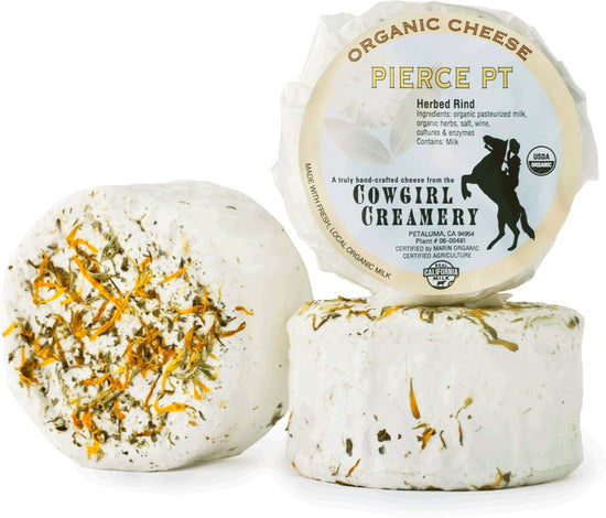 "Pierce Point" Organic Triple Creme with Herbs & Flowers, Cowgirl Creamery, Petaluma, CA (8oz) - DECANTsf